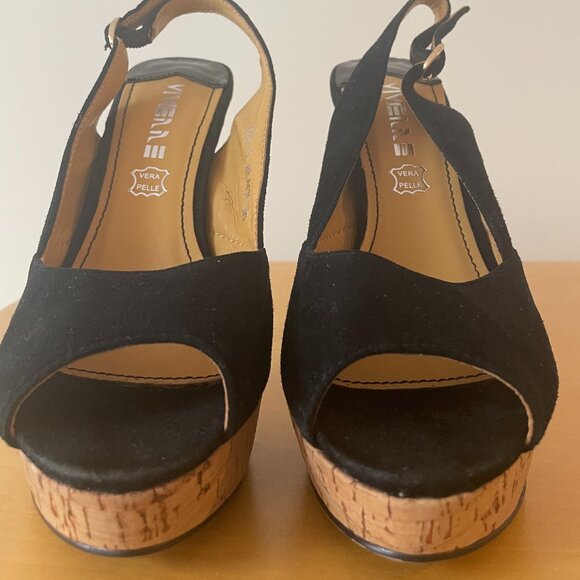 Viverre Suede and Cork Sandals - Picture 4 of 10